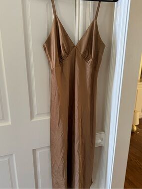 SOMA Satin nightgown in Iced Coffee
